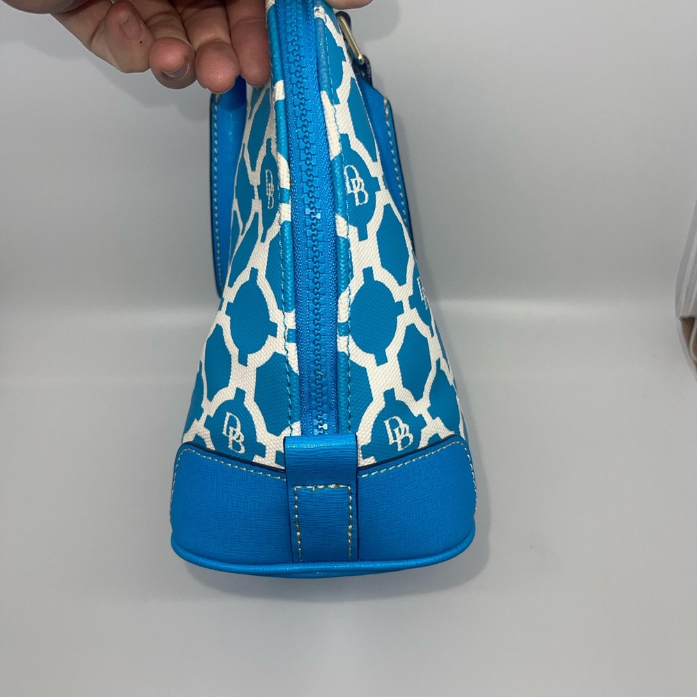 🏝️Rare HTF Dooney & Bourke Turquoise Zip zip satchel bag & wallet set!🏝️ - Picture 5 of 10